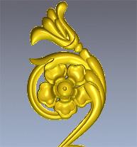 Three-dimensional model Artkm Flower (ArtCAM)