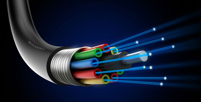 Paper fiber optic communications network infrastructure