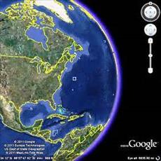Google Earth files display in the GIS software