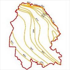 The evaporation curves Map Khuzestan