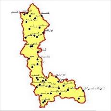 SHAPE file as part of the West Azerbaijan province