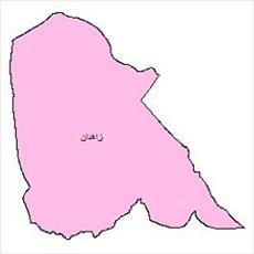 File political shape of city of Zahedan (Sistan and Baluchestan province)