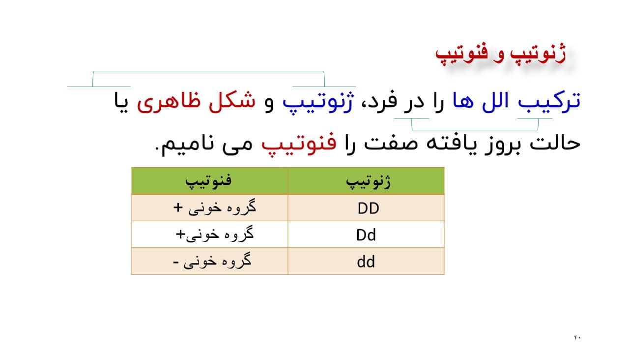 پاورپوینت مفاهیم پایه زیست شناسی دوازدهم