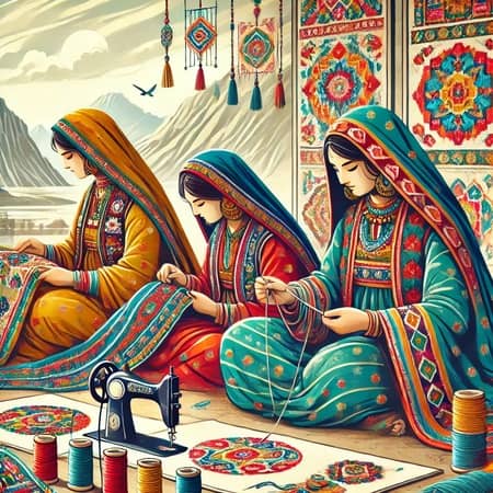 پاورپوینت هنر سوزن دوزی در بلوچستان