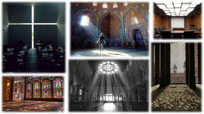 پاورپوینت نور در معماری مدرن و اسلامی